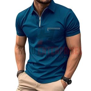 Novedad de verano de talla grande, camisa con media cremallera para hombre, camisa 100% de algodón blanco sólido con media cremallera, camisa informal de manga corta con media cremallera para hombre - Product Image 1