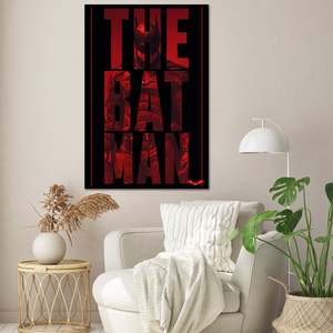Modern Style the Batman <b>Poster</b> Canvas Cut Away Design Featuring Robert Pattinson for Wall Usage - Product Image 1