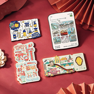 Aimants de réfrigérateur promotionnels personnalisés - Souvenir magnétique en métal pour cadeaux d'entreprise, attractions touristiques culturelles et créatives - Product Image 2