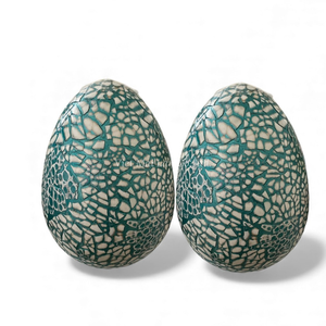 ไข่อีสเตอร์ประดับตกแต่งหรูหราด้วยมุกสำหรับวางบนโต๊ะและตกแต่งฤดูใบไม้ผลิจากเวียดนาม - Product Image 2