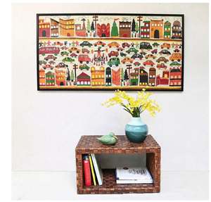 AK ที่แขวนผนังทองเหลืองทรงสี่เหลี่ยมตกแต่งด้วยการออกแบบหลากสีสำหรับตกแต่งผนัง/ตกแต่งสำนักงาน - Product Image 1