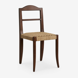 Solid Wood Dining <b>Chair</b> with Handwoven Natural Fiber Seat Modern Classic <b>Restaurant</b> Home Furniture - Product Image 2