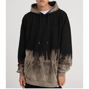 เสื้อฮู้ดดี้ผ้าฝ้ายปักลายฤดูใบไม้ร่วง พิมพ์ลายกราฟิก พิมพ์ลายตามสั่ง ย้อมสีแบบไทได ล้างสีแบบแอซิด ทรงหลวม น้ำหนักผ้า 500 GSM ผ้าฝ้ายฟลีซ 100%  ขั้นต่ำในการสั่งซื้อน้อย - Product Image 3