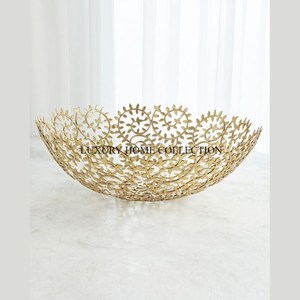 Stylish Aluminum Serving Bowls with Contemporary Lines and Deep Perfect for Serving Everything From Appetizers to <b>Large</b> Salads - Product Image 2