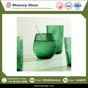 Décoration de maison belle bouche coup vert émeraude en verre disponible au prix de gros - Product Image 2