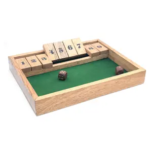 لعبة إغلاق الصندوق لعبة النوع الواحد من 12 أرقام لعبة النرد الخشبي