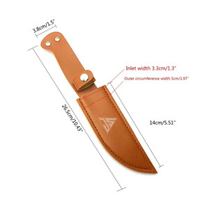 Cuchillo de Caza Hecho a Mano de Alta Calidad 100% Personalizado, con Funda de Cuero PU, ODM OEM, Logotipo de Marca Personalizado, Garantía de 3 Años, Superventas - Product Image 6