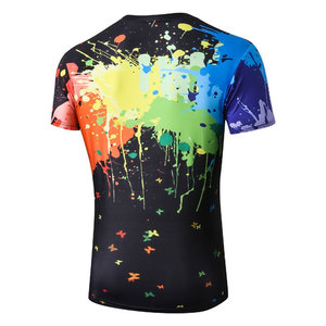 เสื้อยืดริงเกอร์ไหล่ตกขนาดใหญ่สำหรับผู้ชายผ้าฝ้าย100% ออกแบบได้ตามต้องการคุณภาพสูง - Product Image 2