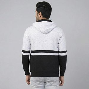 เสื้อฮู้ดดี้ผู้ชายทรงโอเวอร์ไซส์ แขนยาว แต่งคริสตัล ดีไซน์เนอร์ ผลิตตามสั่ง สไตล์ซันเฟด ลุคดิสเทรส ซิปหน้า ล้างสีแบบแอซิดวอช - Product Image 3