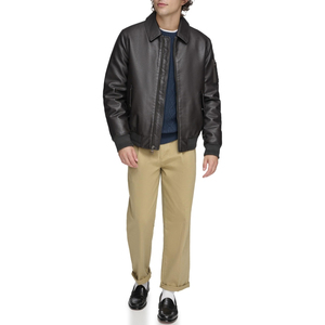 2025 nouvelle veste en cuir véritable pour hommes matériel de qualité supérieure respirant hommes vestes en cuir à bas prix hommes veste en cuir - Product Image 3
