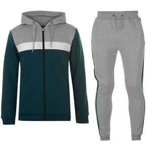 Ensemble de fitness de haute qualité avec logo personnalisé pour hommes, sweat à capuche et pantalon de survêtement de sport, survêtement d'hiver à motif solide, prix raisonnable - Product Image 1