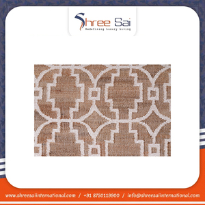 Ensemble de tapis en fibre de jute brodés du fabricant indien de luxe Coton écologique de haute qualité Nouveau logo de prière Grand personnalisé - Product Image 4