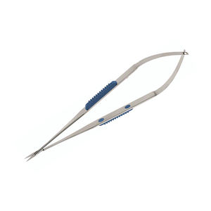 Micro Ciseaux Acier Allemand Finition Sable Lame Droite Tranchante Chirurgical Neuro Instruments Poignée En Caoutchouc Source D'alimentation Manuelle - Product Image 6