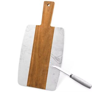 Planche à découper carrée de luxe de haute qualité en bois de résine avec poignée de surface de coupe en résine époxy pour ustensiles de cuisine pour charcuterie - Product Image 3