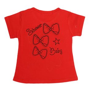 T-shirt pour nouveau-né fille - Rouge - Product Image 2