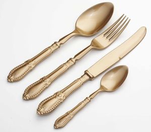 Ensemble de couverts en laiton de haute qualité fait à la main, 5 pièces, comprenant une cuillère, une fourchette, un couteau - Option en acier inoxydable disponible pour les fêtes - Product Image 2