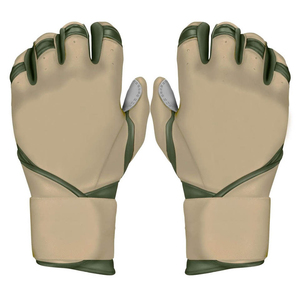 Guantes de Bateo Ambidiestros de Cuero Rojo y Blanco, Guantes de Receptor Perforados, Transpirables, Color Personalizado, para Entrenamiento de Béisbol - Product Image 5