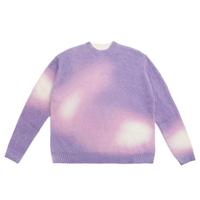 Design personnalisé logo Laine Imprimé Jacquard Tricot Pull Haut Col Ras Du Cou Hiver Tricots Pull Tricoté Hommes Mohair Pull