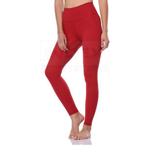 Leggings de Fitness Femme Spandex/Nylon Sans Couture Taille Haute Scrunch Fesses Pleine Longueur-Motif Solide Bas quantité minimale de commande 20 Pièces Service OEM - Product Image 6