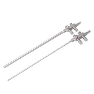 Cannule de trocart laparoscopique avec valve d'insufflation en acier inoxydable, instrument chirurgical réutilisable - Product Image 3