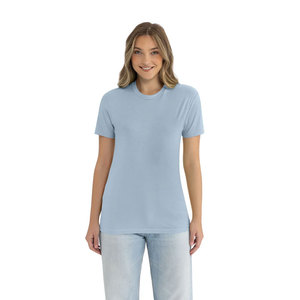 T-shirts en coton bleu ciel Tultex & Next Level Apparel pour impression personnalisée, vente en gros, doux et confortables, fournisseurs américains - Product Image 4