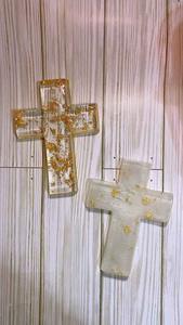 Resin Epoxy Church Cross Cutout with Smooth <b>Edges</b> and Vibrant colors High Quality - Product Image 4