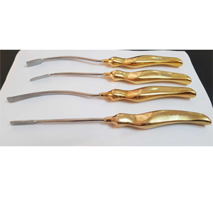 Instruments de chirurgie plastique chirurgicale médicale Instruments de lifting des sourcils et du visage en acier inoxydable Dissecteur d'ascenseur du cuir chevelu 4 Pcs Set ISO - Product Image 1