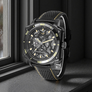 Reloj Deportivo de Lujo con Correa de Caucho para Hombre, Reloj de Acero Inoxidable 316, Modelo BLH982, Relojes de Pulsera Mecánicos, OEM ODM - Product Image 2