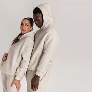 ชุดวอร์มสำหรับผู้ชายเสื้อสวมหัวทรงโอเวอร์ไซส์โอเวอร์ไซส์โลโก้ออกแบบได้ตามต้องการ - Product Image 3