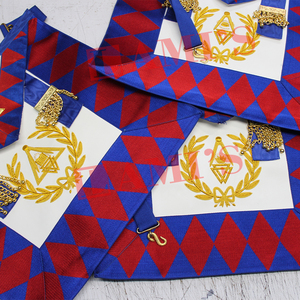 Delantal de gran rango de Arco Real masónico de calidad superior Delantal de Regalia masónico de cuero de piel de cordero genuino - Product Image 3