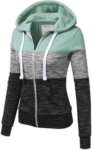 Sudadera con Capucha para Mujer, con Cierre, Logotipo Frontal, Secado Rápido, Transpirable, Ligera, Informal, para Uso Diario - Product Image 6