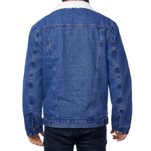 Chaqueta vaquera de tendencia para hombre, chaqueta vaquera transpirable a precio barato de alta calidad, diseño OEM personalizado - Product Image 3