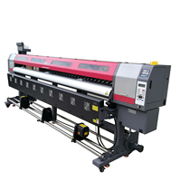 Nouvelle technologie 10 pieds 3.2m prix machine d'imprimante de bâche double têtes aux Philippines avec système d'alimentation à double matériau