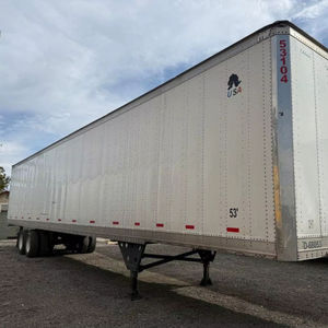 Semi-remorque à plateau sec à 3 essieux, conception à ouverture latérale/à rideaux, conteneur de transport en acier, camion Great Dane 45m 2001-3000kg, airbag - Product Image 1