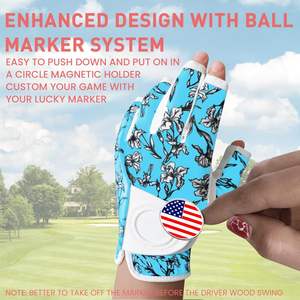 ถุงมือกอล์ฟทนทานถุงมือกอล์ฟสำหรับผู้ชายถุงมือกอล์ฟใยไมโครไฟเบอร์ระบายอากาศได้สำหรับมือซ้าย - Product Image 3