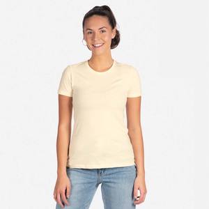 Camiseta de bambú personalizada para mujer, Camiseta lisa de manga corta suave de alta calidad, Etiqueta Privada - Product Image 1