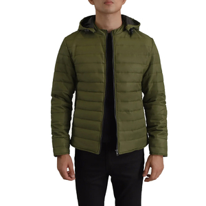 Chaqueta acolchada de invierno para hombre al aire libre, Abrigo acolchado cálido con burbujas, chaqueta ligera empacable con capucha, a prueba de viento, moda informal - Product Image 1