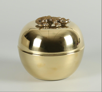 Pot à bougie en métal moderne et unique Décoration de la maison de Noël Support votif fait à la main plaqué or avec couleur personnalisée