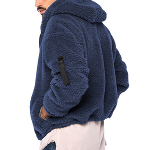 Chaqueta de Forro Polar Sherpa Informal para Hombre, Estampado Personalizado, Ropa Urbana, Cuello Alto, Fabricada en Lana, Estilo Urbano - Product Image 5