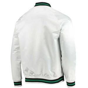 Chaqueta Versity Bomber de satén de nuevo estilo personalizado, chaqueta de béisbol universitaria de seda bordada personalizada, Pakistán - Product Image 4