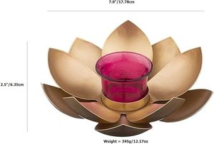 High Quality Handcrafted Gold Plated Metal in Iron <b>Large</b> Dinner Candle Holder Best Quality Table Ware Candle Votive Stand - Product Image 2