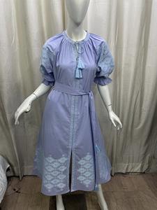 Nouvelle robe longue ethnique à manches longues brodée florale pour femmes Style national ukrainien explosif - Product Image 5