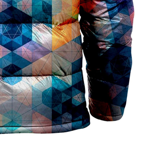 Chaqueta acolchada con cremallera Premium sublimada personalizada para hombre, chaqueta acolchada impermeable de moda de invierno fabricada en la parte superior - Product Image 4