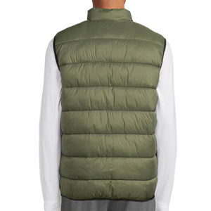 Chaleco acolchado informal Reversible para hombre, transpirable, impermeable, liso, negro, sin mangas, capucha de bloque de Color, bolsillos con cremallera, calentador de cuerpo - Product Image 5