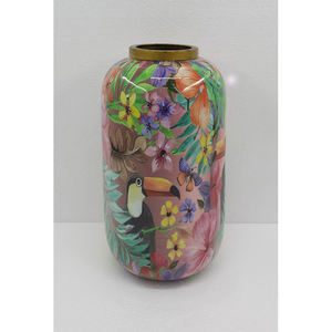 Diseño atractivo florero de metal calcomanía esmalte terminado para la Oficina y la decoración de Mesa del hogar hecho a mano personalizado a granel - Product Image 4