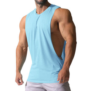 Camisetas Deportivas de Gimnasio para Hombre, Talla Grande, Transpirables, de Alta Calidad, Tejidas, 100% Algodón - Product Image 3