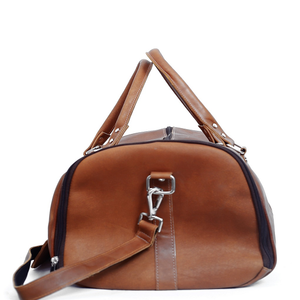 New Custom Logo <b>Men</b> <b>Duffel</b> <b>Bag</b> Best Genuine Leather Travel <b>Bag</b> for Weekend Use Large Capacity Durable Polyester Lining Sport - Product Image 4