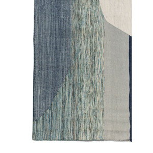 Alfombra de Lana Tejida Plana Azul Indusbar ADWL-1271, Rectangular de 9x12, para Entrada, Pasillo o Sala de Estar, para Adolescentes - Product Image 4