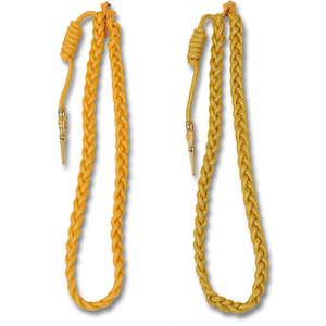 ชุดเดรสสายรัดไหล่สีทองพร้อมปลายทองเหลือง - Product Image 6