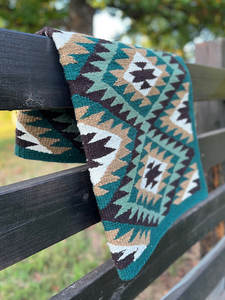 Couverture de selle Western Show Horse Design néo-zélandais Couverture de selle en laine faite à la main Top Tapis de selle en laine Taille - Product Image 4